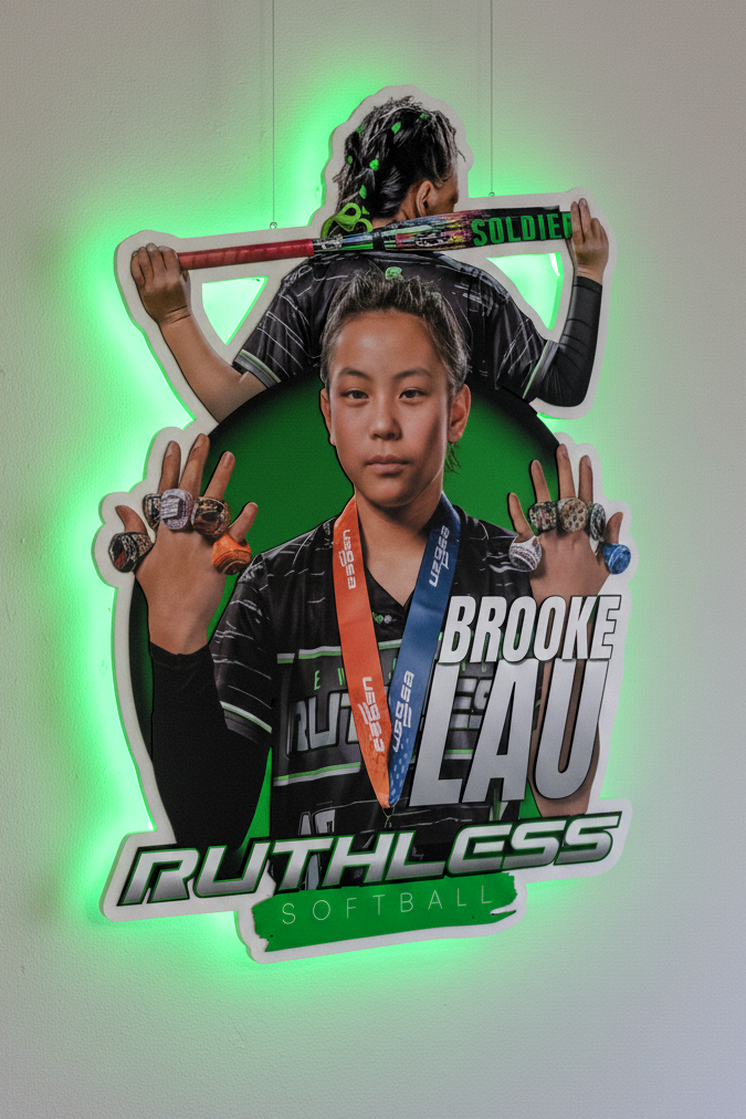 LED Backlit Sports Sign Example 3