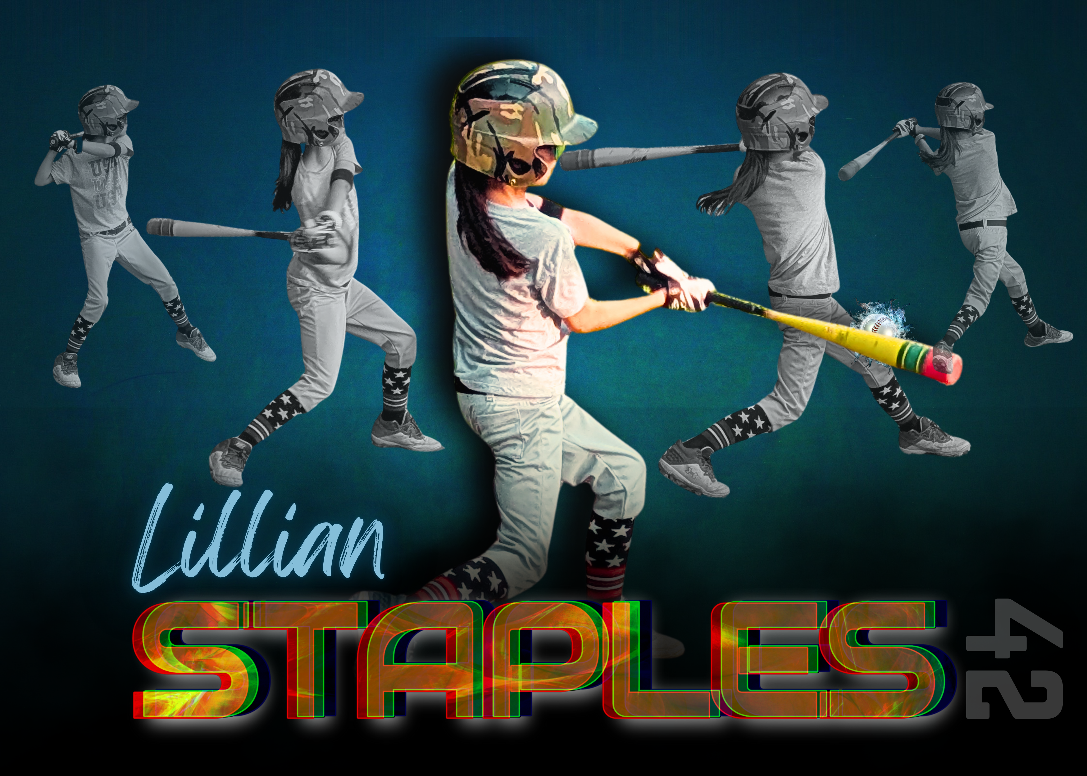 Baseball sports graphic sample