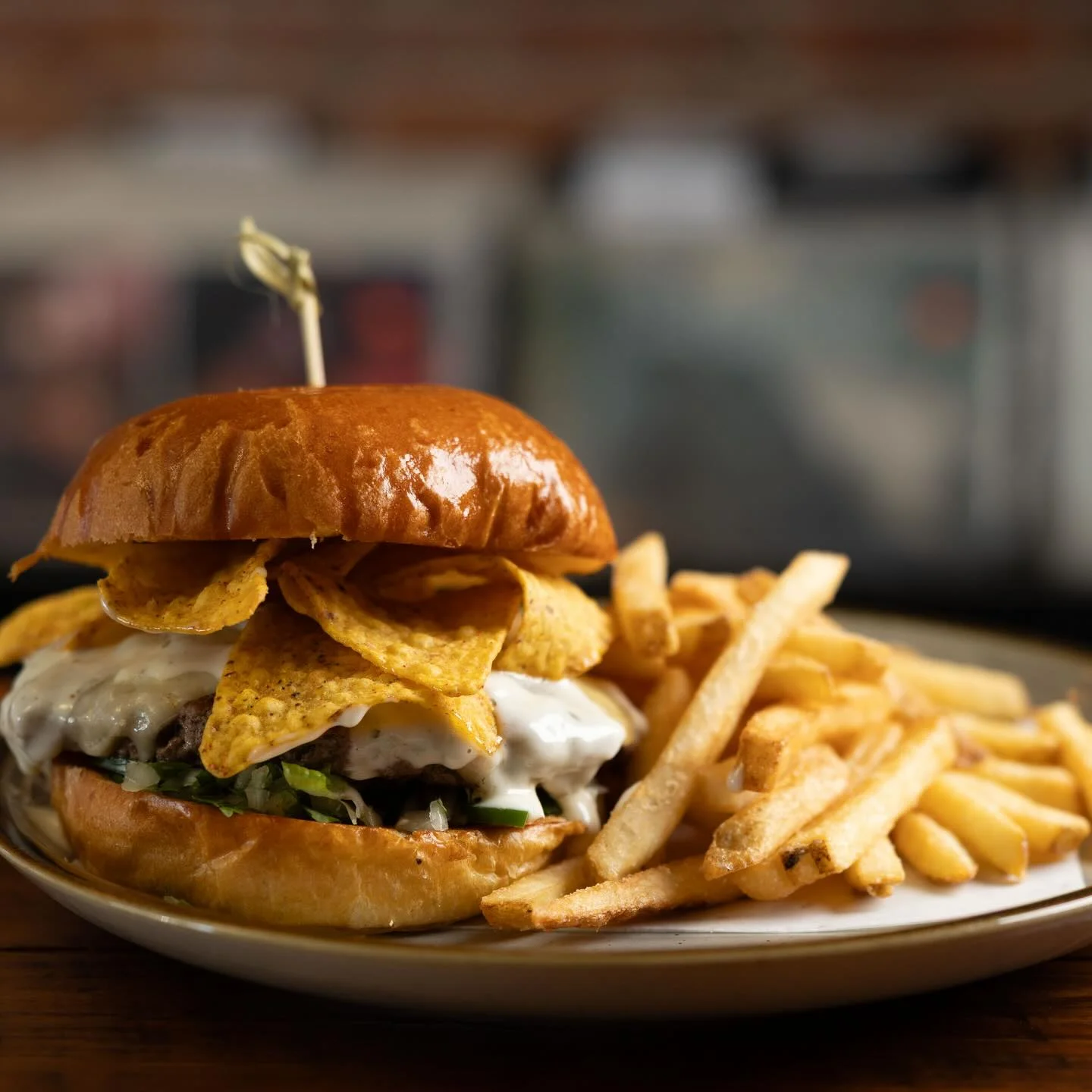 Ranch crunch burger at The Vinyl Room, Beacon NY