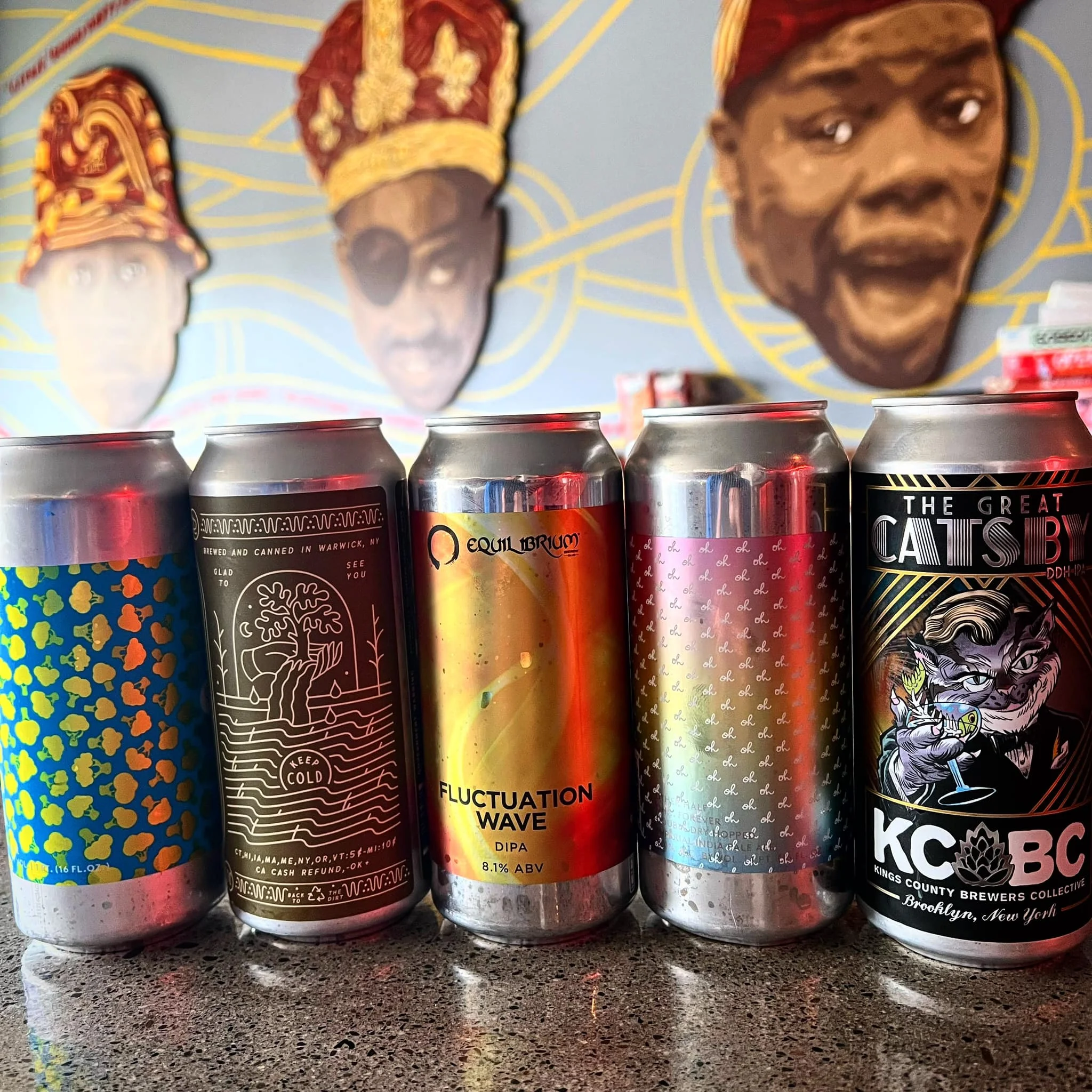 Specialty craft brews at The Vinyl Room bar