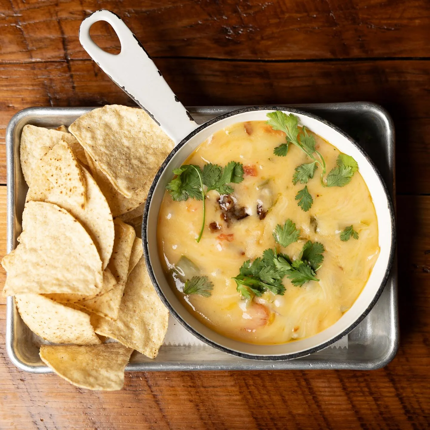 Queso fondito appetizer at The Vinyl Room, Beacon NY